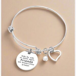 Silver Heart Charm Bracelet